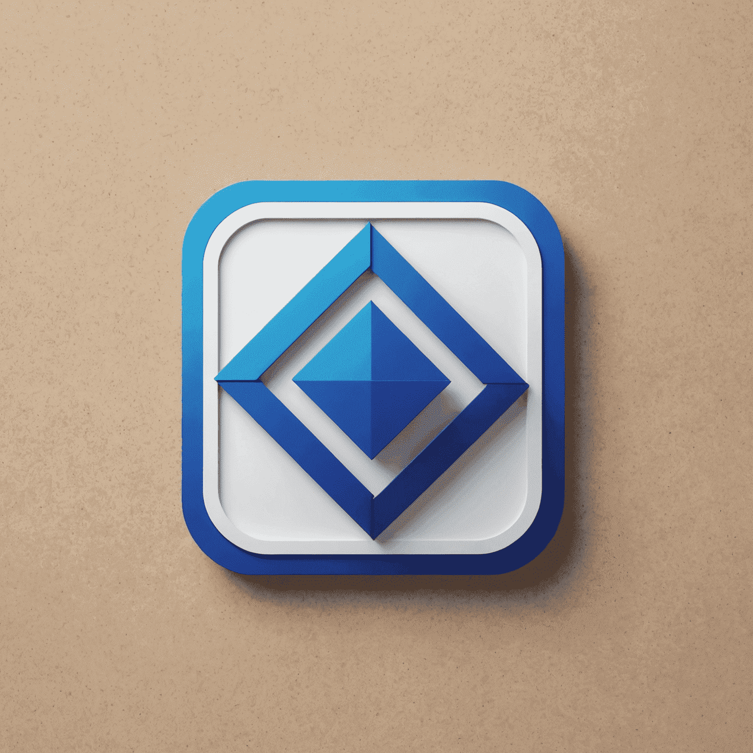 Comnpound logo - A sleek, modern design with geometric patterns in electric blue and white